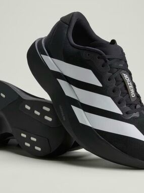adidas Black and White Adizero Running Sneakers